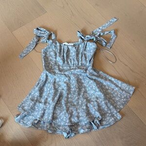 Altar'd State Blue Floral Dress